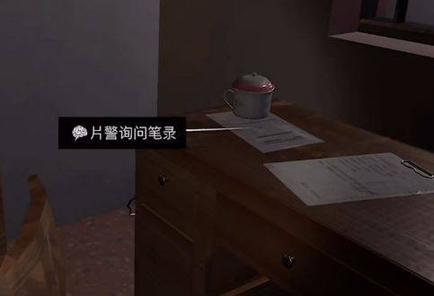 护士站门口桌上的片警询问笔录