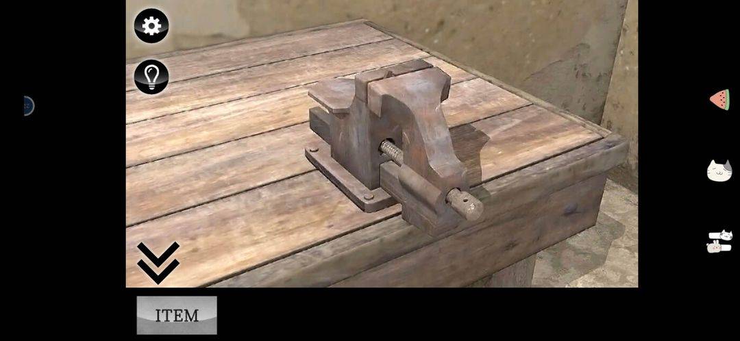 解谜游戏木质工作台的场景