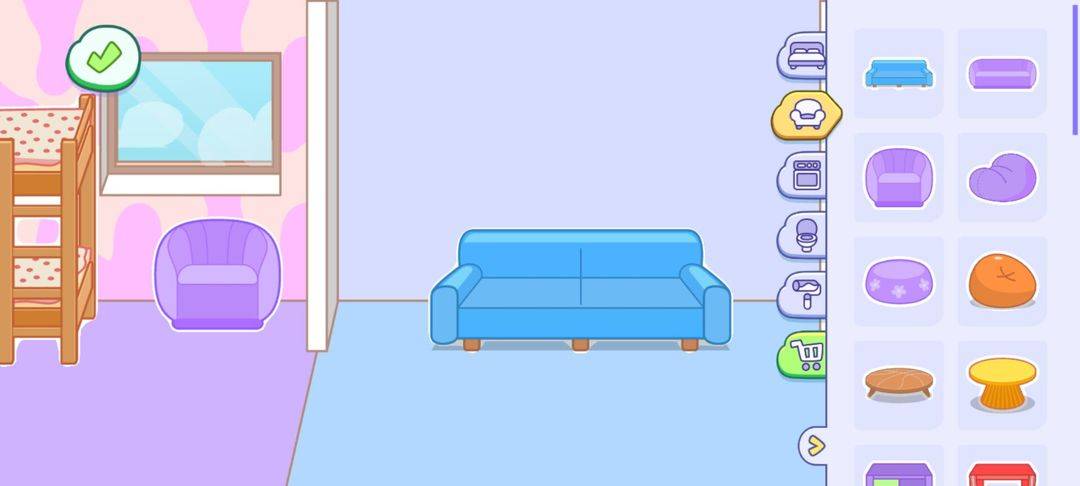 汤姆猫小镇各类家具展示及搭配示例