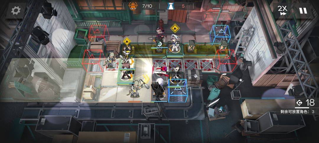 明日方舟战术部署关卡界面