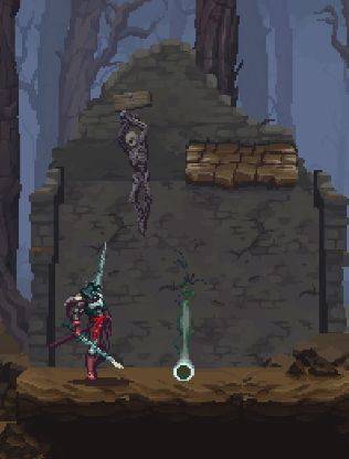 神之亵渎像素风格游戏场景画面