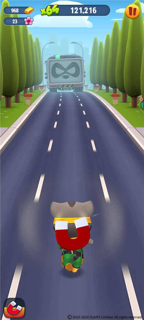 汤姆猫跑酷道具赛场景