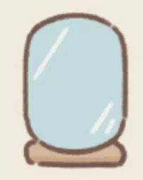 遇见你的猫墙上挂着的镜子